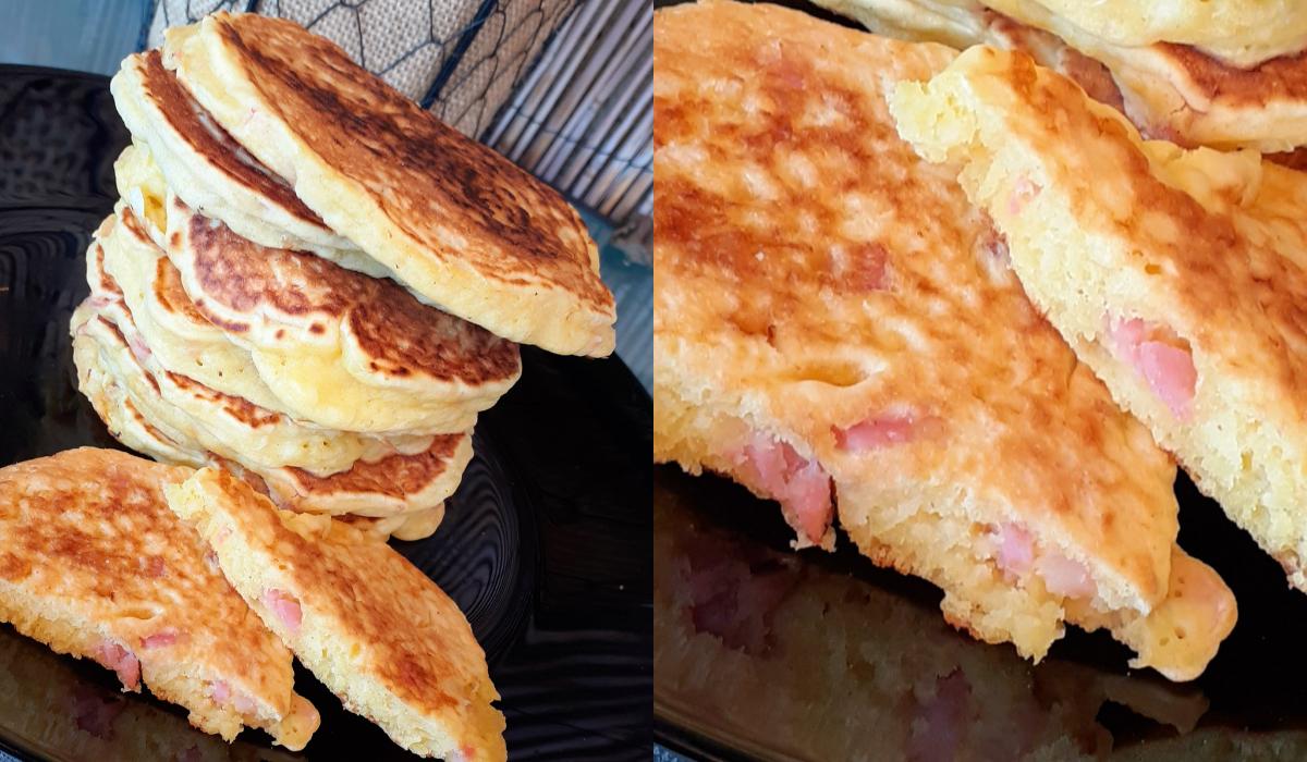 Αλμυρά πανκέικς με αλλαντικά_