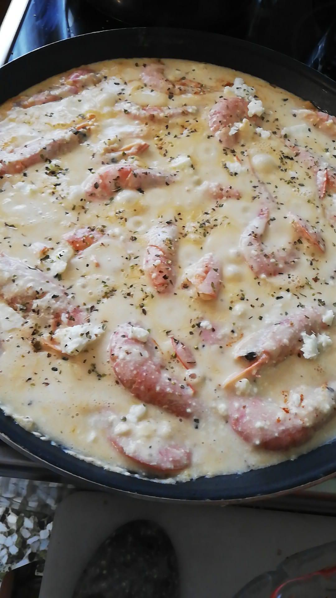 Γαρίδες _σαγανάκι _λευκό_