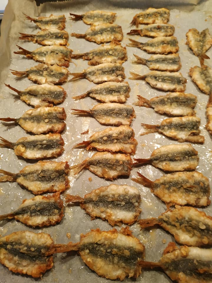 Σαρδέλες_στο φούρνο_σαν τηγανιτές_