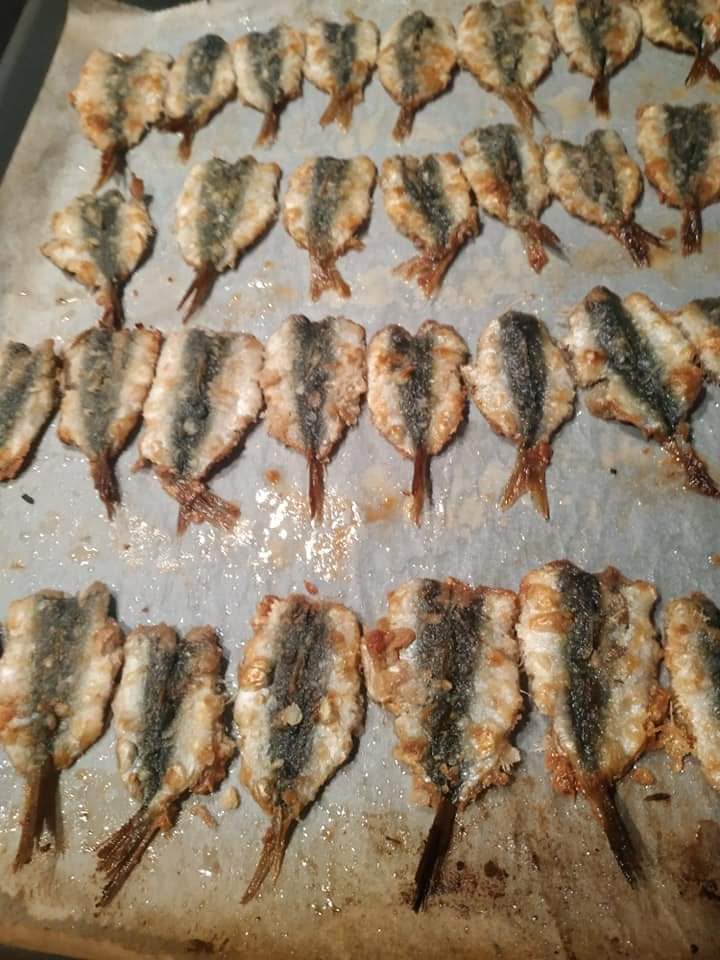 Σαρδέλες_στο φούρνο_σαν τηγανιτές_