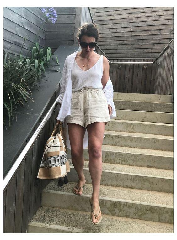 λινό_λευκό_σορτσάκι_ λινό_λευκό_σορτσάκι_