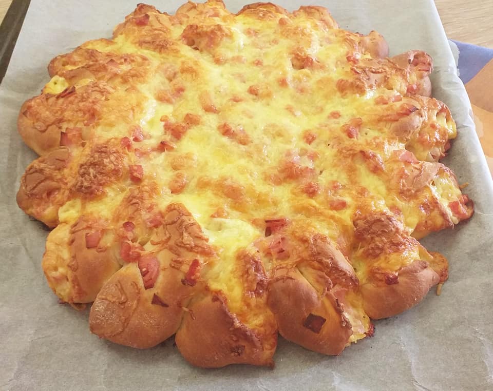 Salami_fluffy_bread_συνταγή_