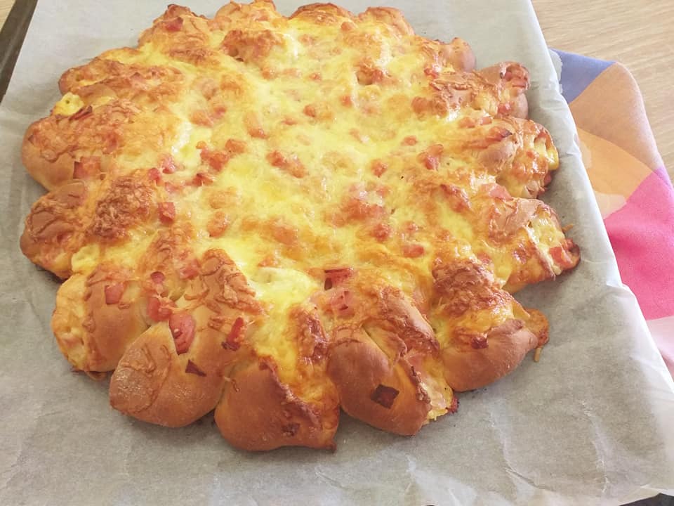 Salami_fluffy_bread_συνταγή_