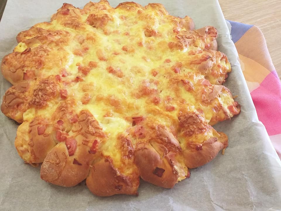 Salami_fluffy_bread_συνταγή_