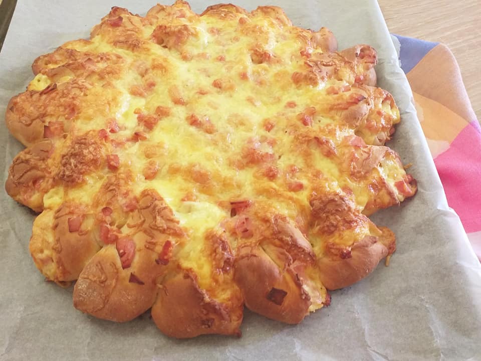 Salami_fluffy_bread_συνταγή_