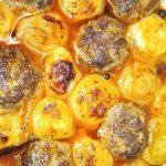 Στιφάδο_με κεφτέδακια_στο φούρνο_