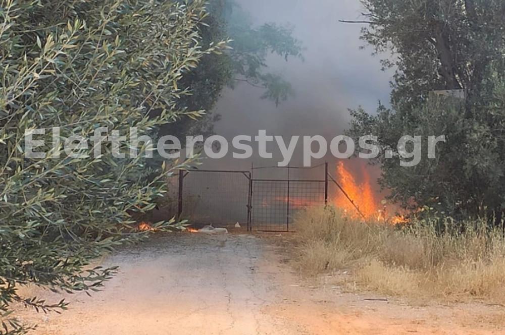 Κηφισιά: Η φωτιά καίει αυλές σπιτιών