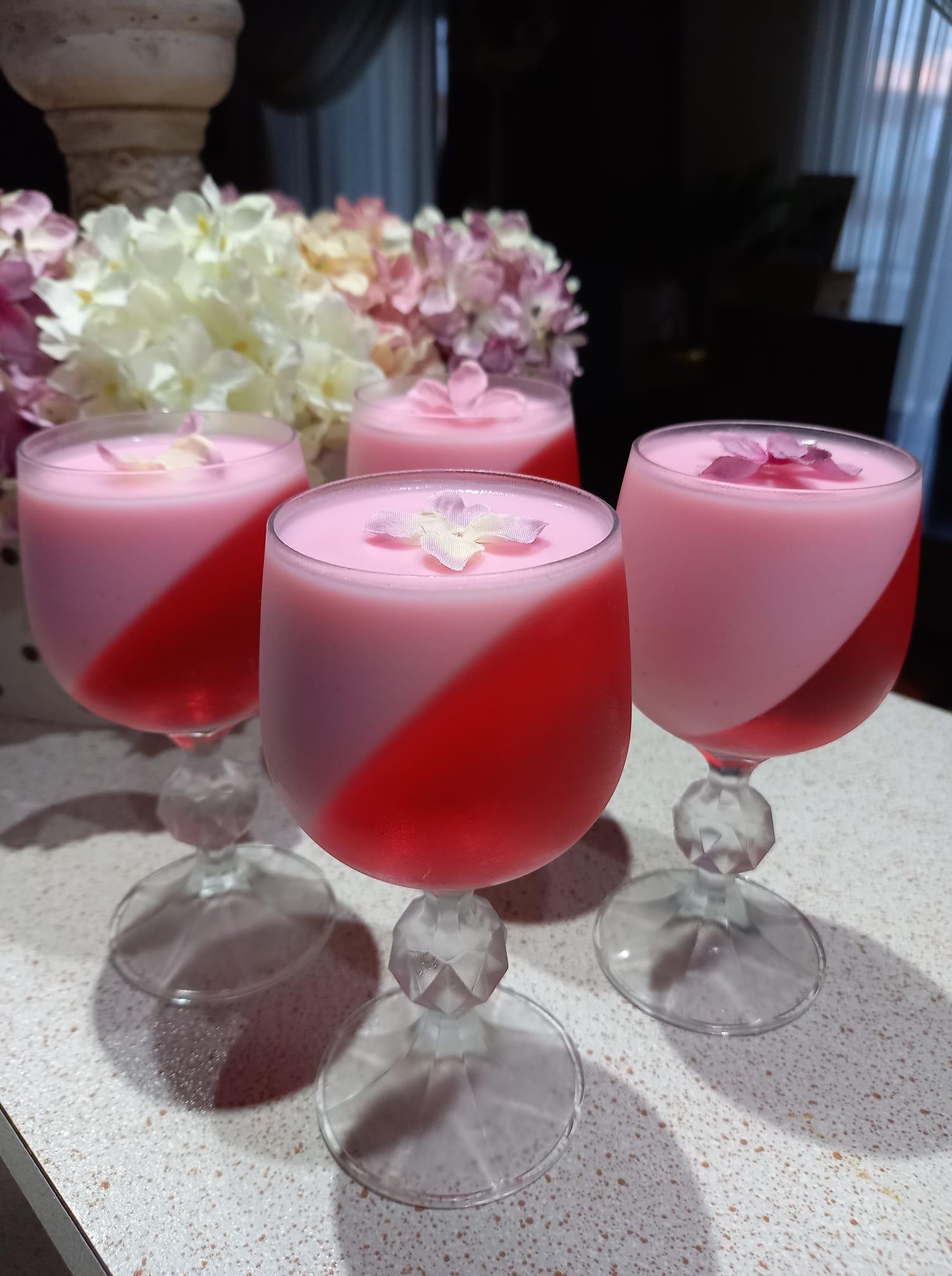 -Γιαουρτοζελέ -κερασί -