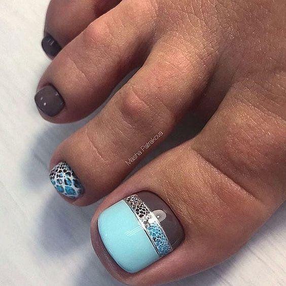 γαλάζιο_με_καφέ_πεντικιούρ_