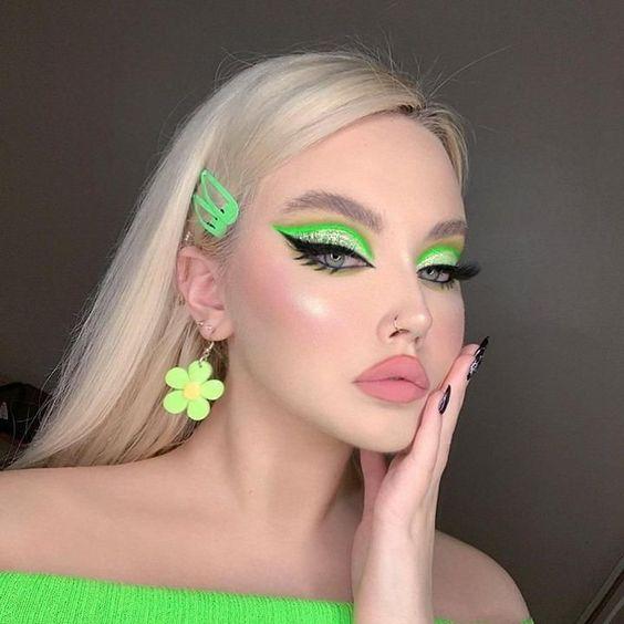 πράσινο_smokey eye_