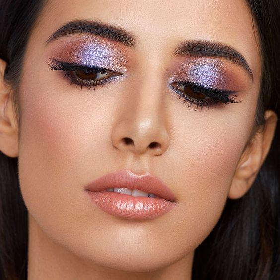 smokey eye_με_γκλίτερ_