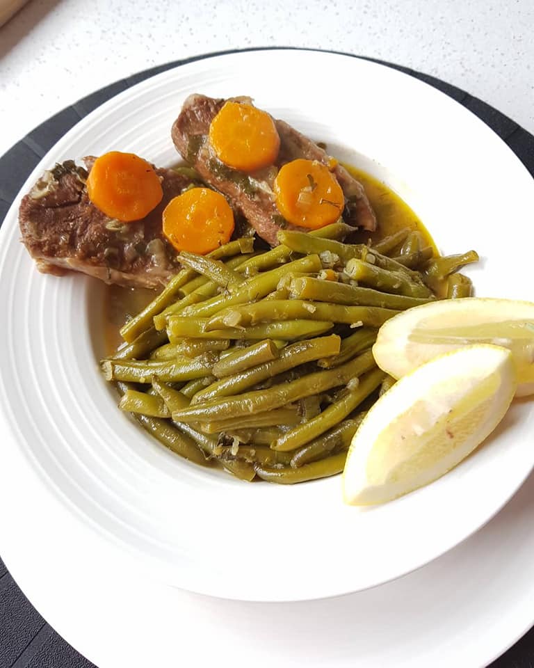 Μοσχάρι _λεμονάτο _με _φασολάκια_