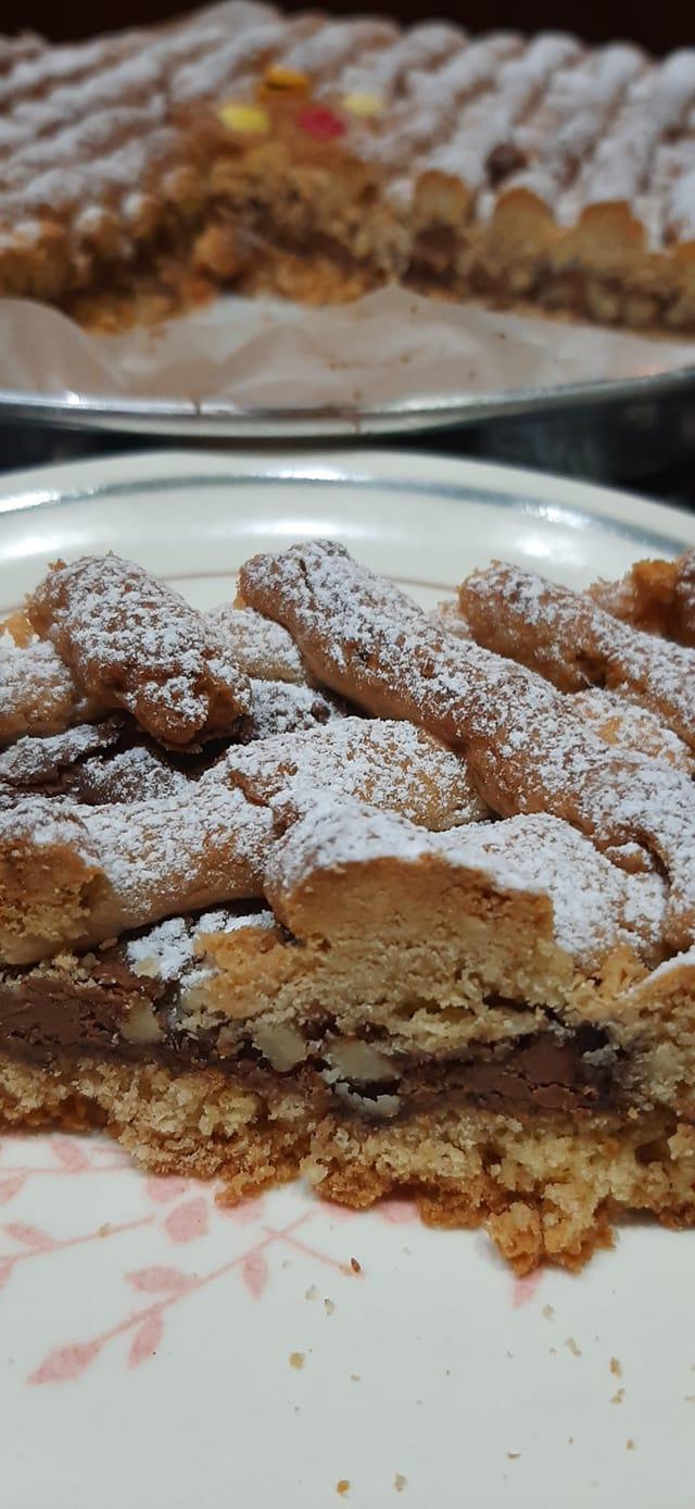 Σοκολατένια -πάστα- φλώρα- με- καρύδια-