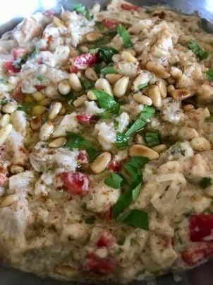 Μελιτζανοσαλάτα_ με _λευκές_ μελιτζάνες_ στον _ατμό_