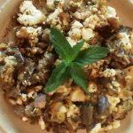 Στραπατσάδα με μελιτζάνες_