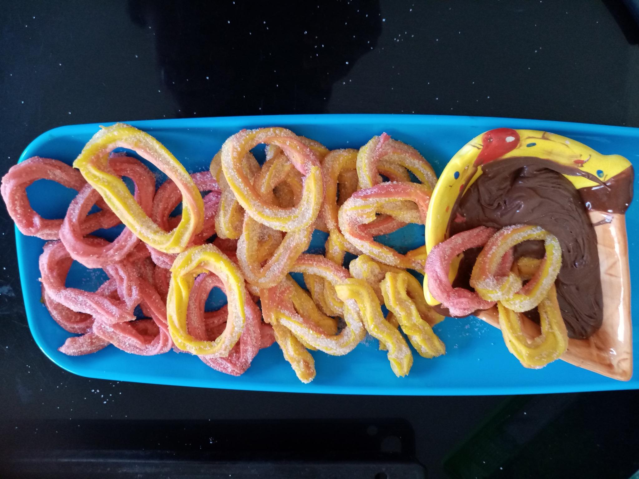 Χρωματιστά_churros_συνταγή_