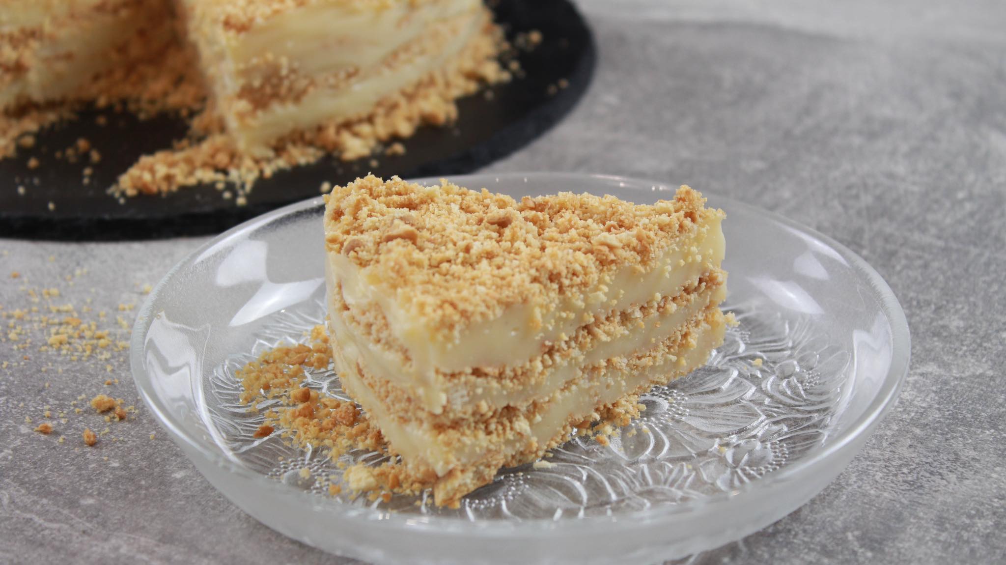 Τούρτα με πτι-μπερ σαν Μιλφέιγ από τον Δημήτρη Μιχαηλίδη