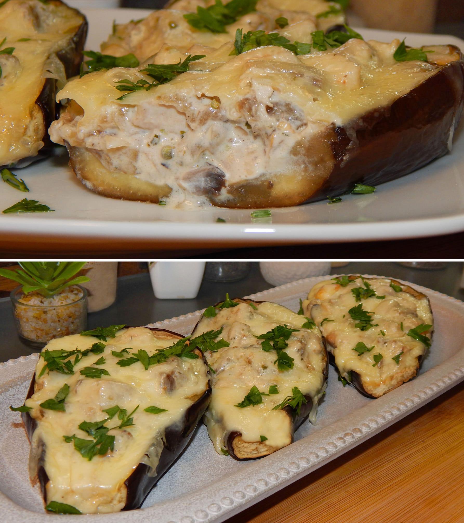 Μελιτζάνες- γεμιστές- με- κοτόπουλο- στο -φούρνο-