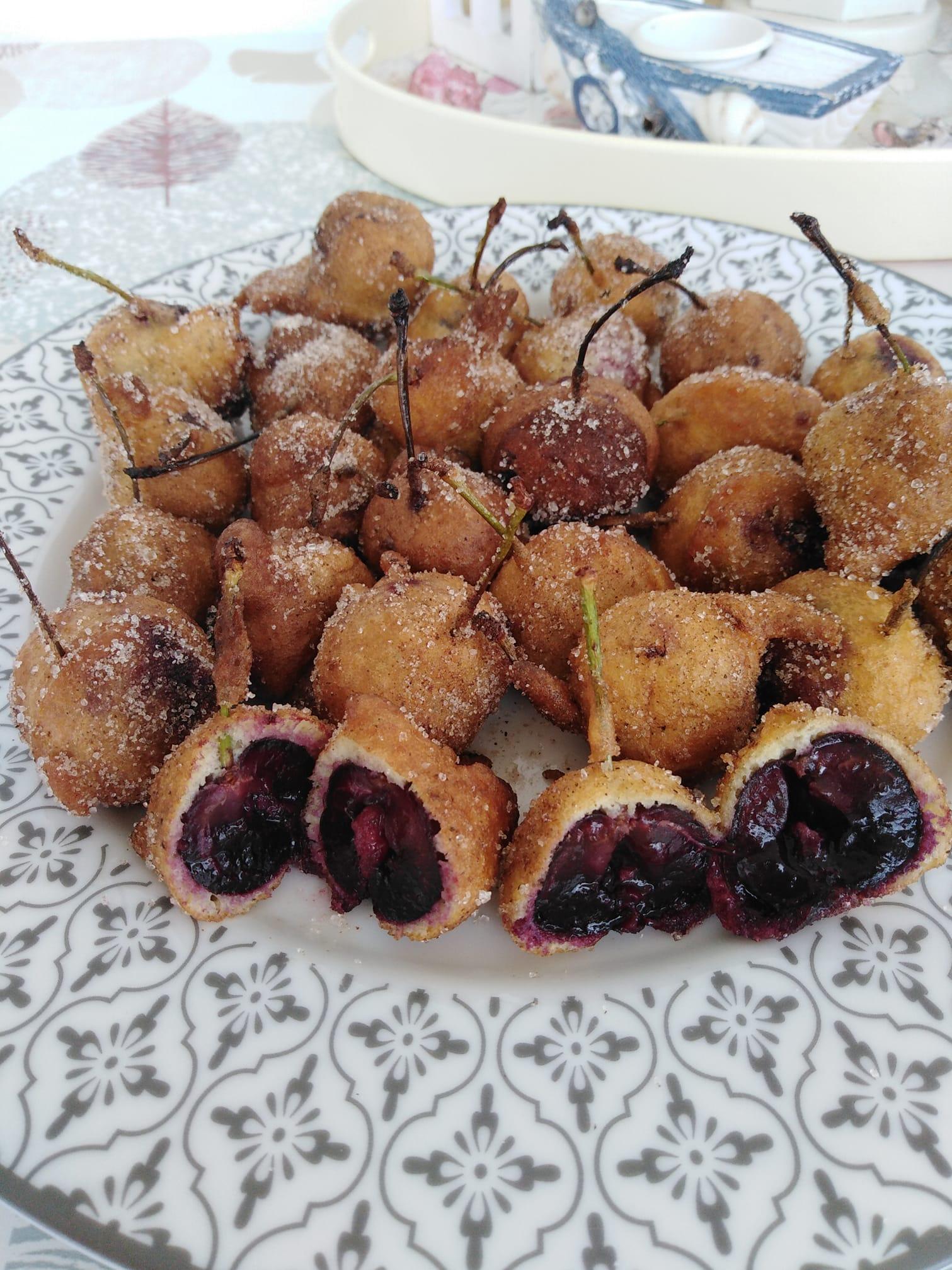 Λουκουμάδες- κερασιού-