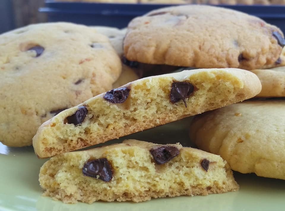 Cookies- πορτοκαλιού-με-σταγόνες-σοκολάτας-