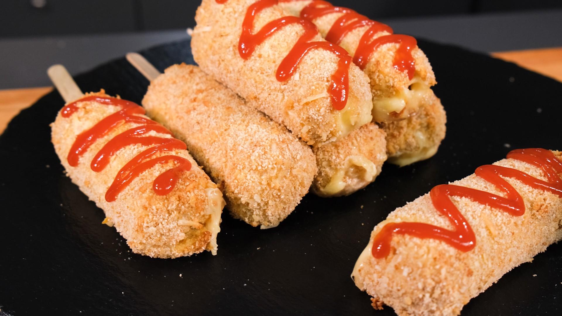 Corn dogs-συνταγή-