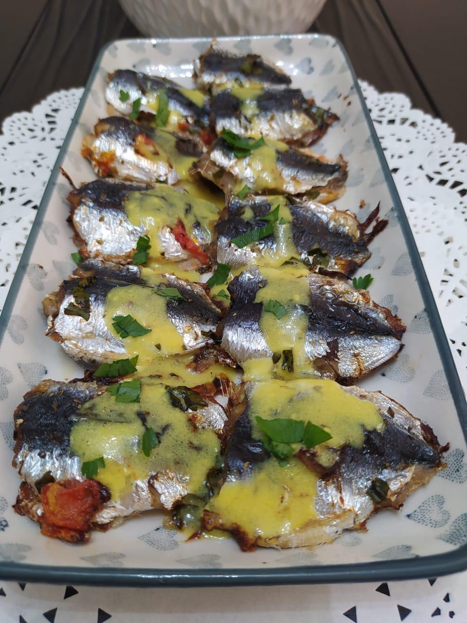 σαρδέλες-με-σάλτσα-μουστάρδας-