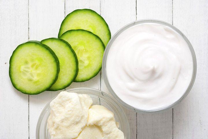 Ενυδατική και συσφικτική μάσκα προσώπου με γιαούρτι και αγγούρι Ενυδατική και συσφικτική μάσκα προσώπου με γιαούρτι και αγγούρι