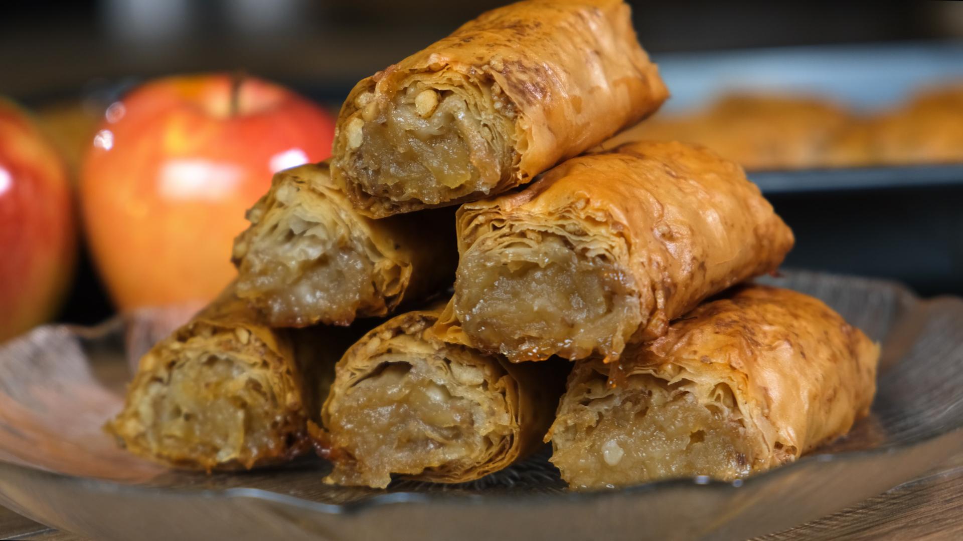 Μπακλαβαδάκια-με-μήλο-συνταγή-