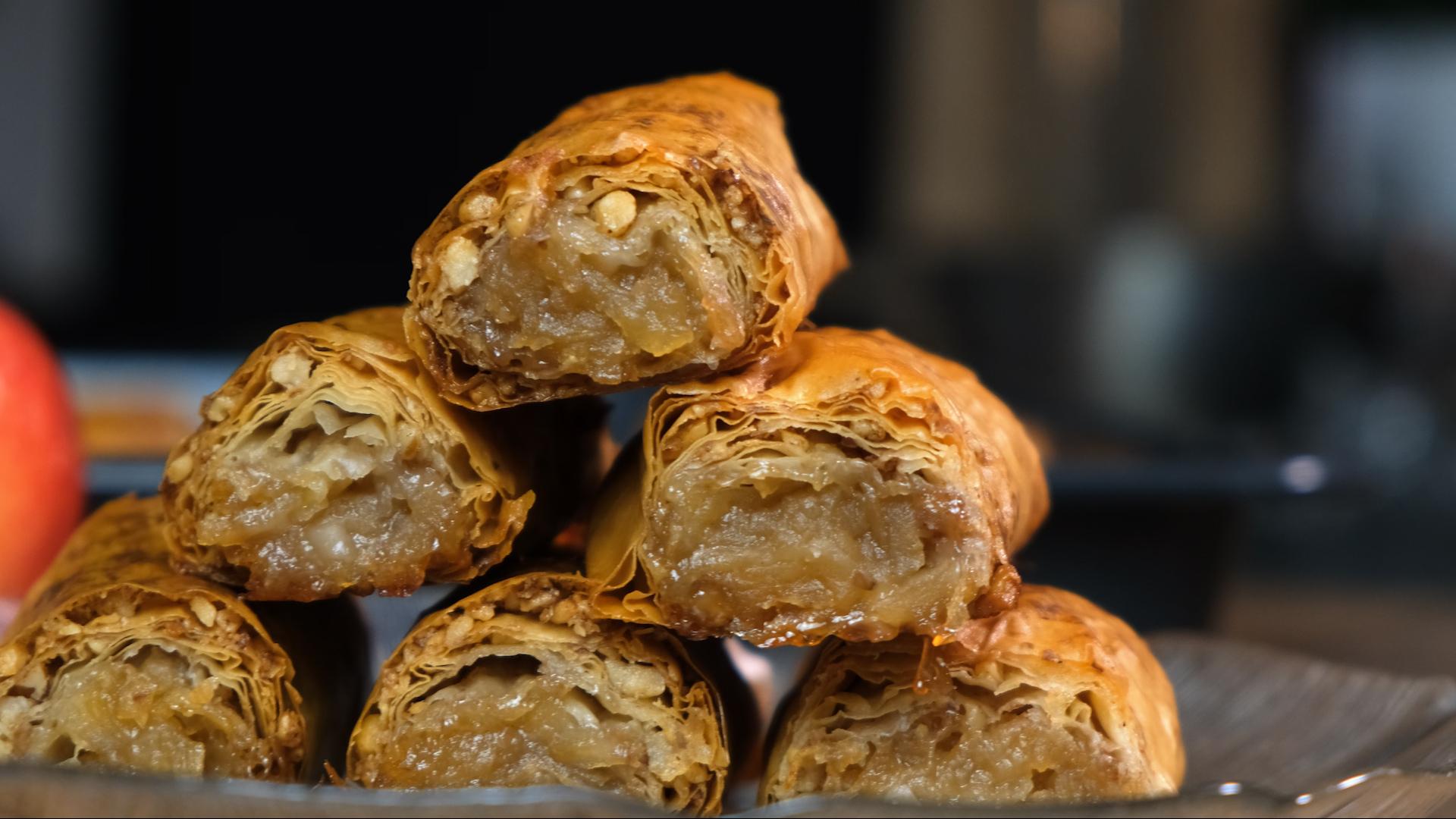 Μπακλαβαδάκια-με-μήλο-συνταγή-