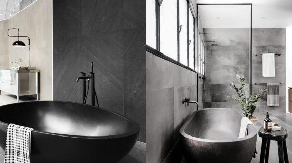 Μαύρη μπανιέρα: 15 μοντέρνες ιδέες με μαύρες μπανιέρες στο μπάνιο