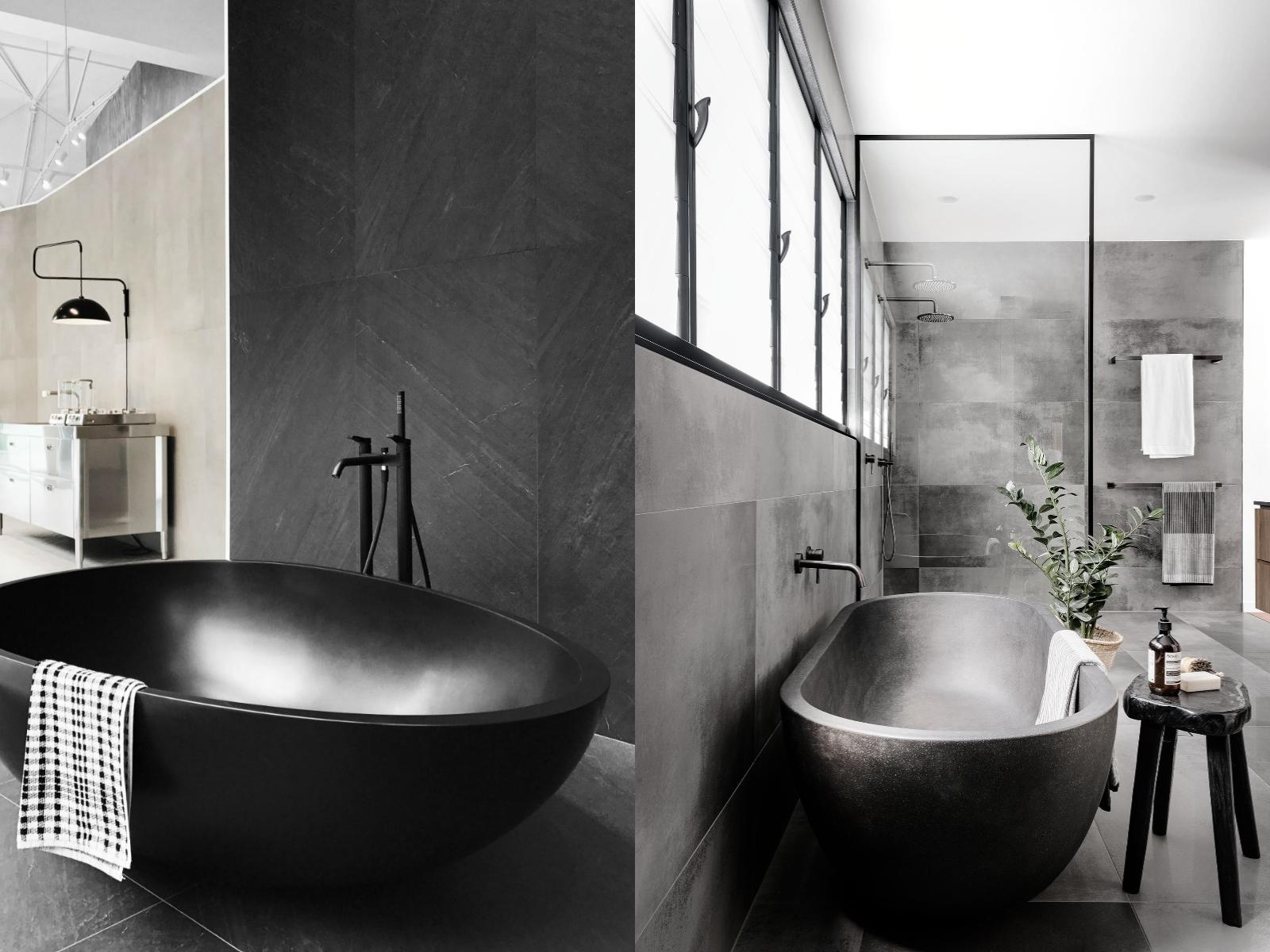 Μαύρη μπανιέρα: 15 μοντέρνες ιδέες με μαύρες μπανιέρες στο μπάνιο