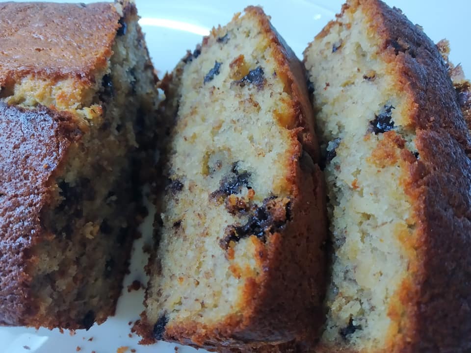 Κέικ -χωρίς -ζάχαρη- με- σταγόνες- σοκολάτας-