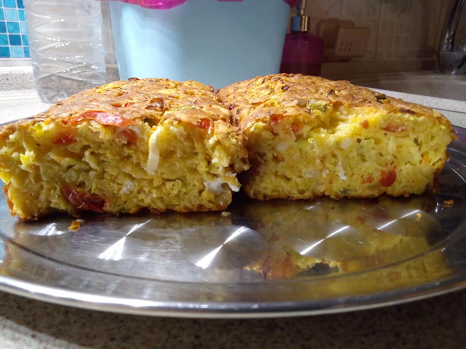 Αλμυρό-κέικ-με κολοκυθάκια-