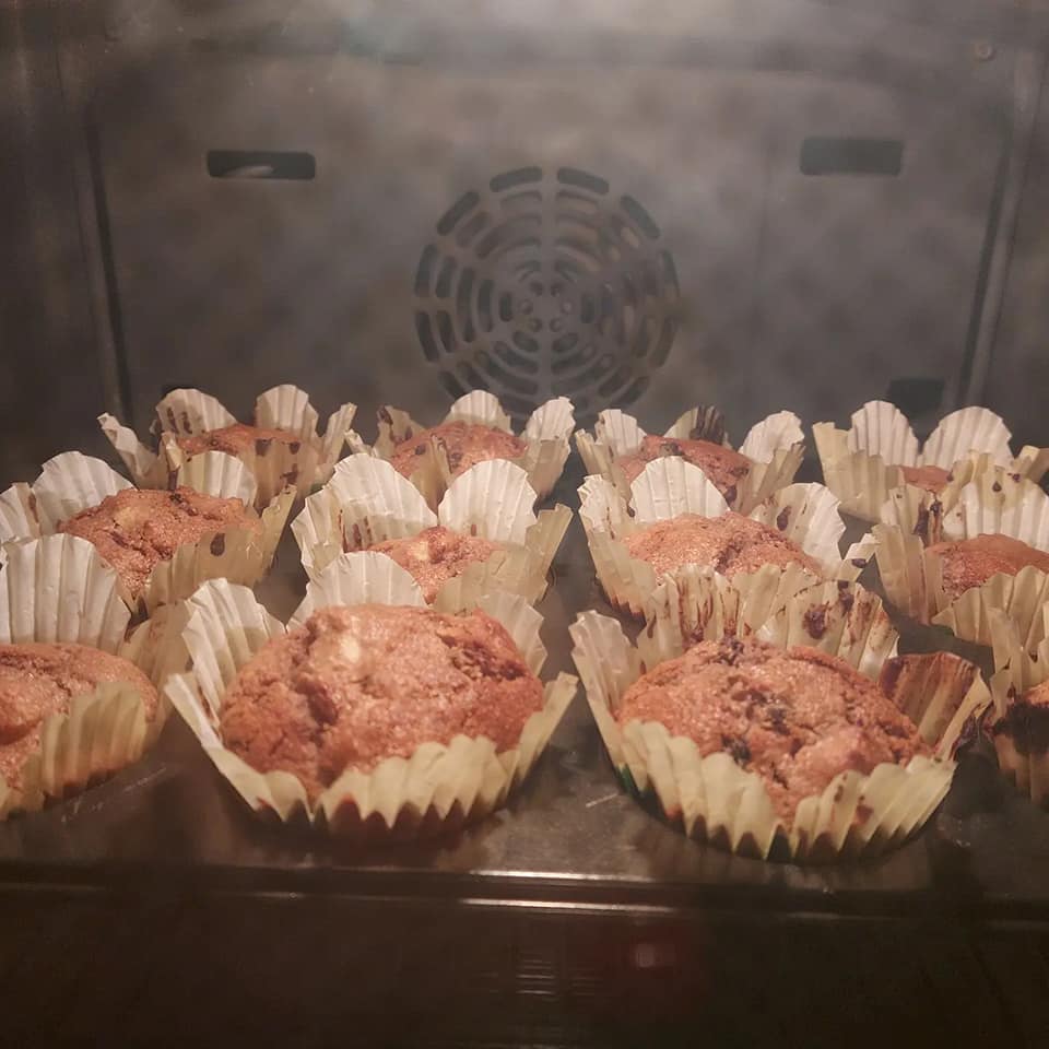 Μάφινς-με-αλεύρι βρώμης-χωρίς ζάχαρη-