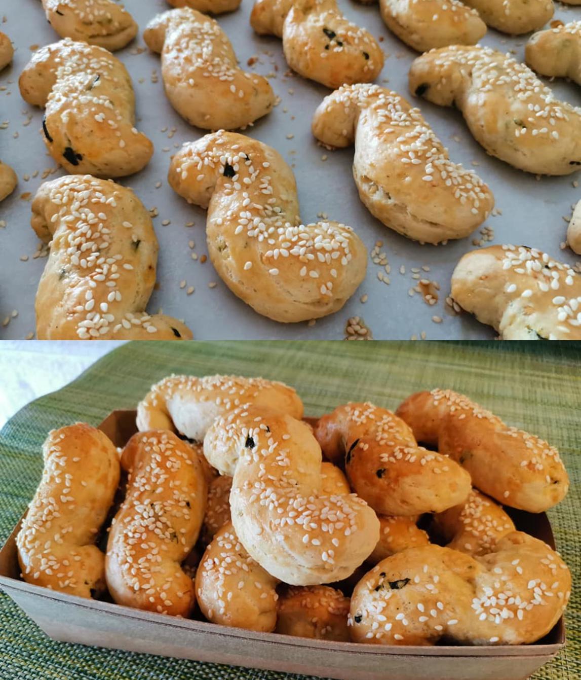 Αλμυρά κουλουράκια με φέτα και μυρωδικά