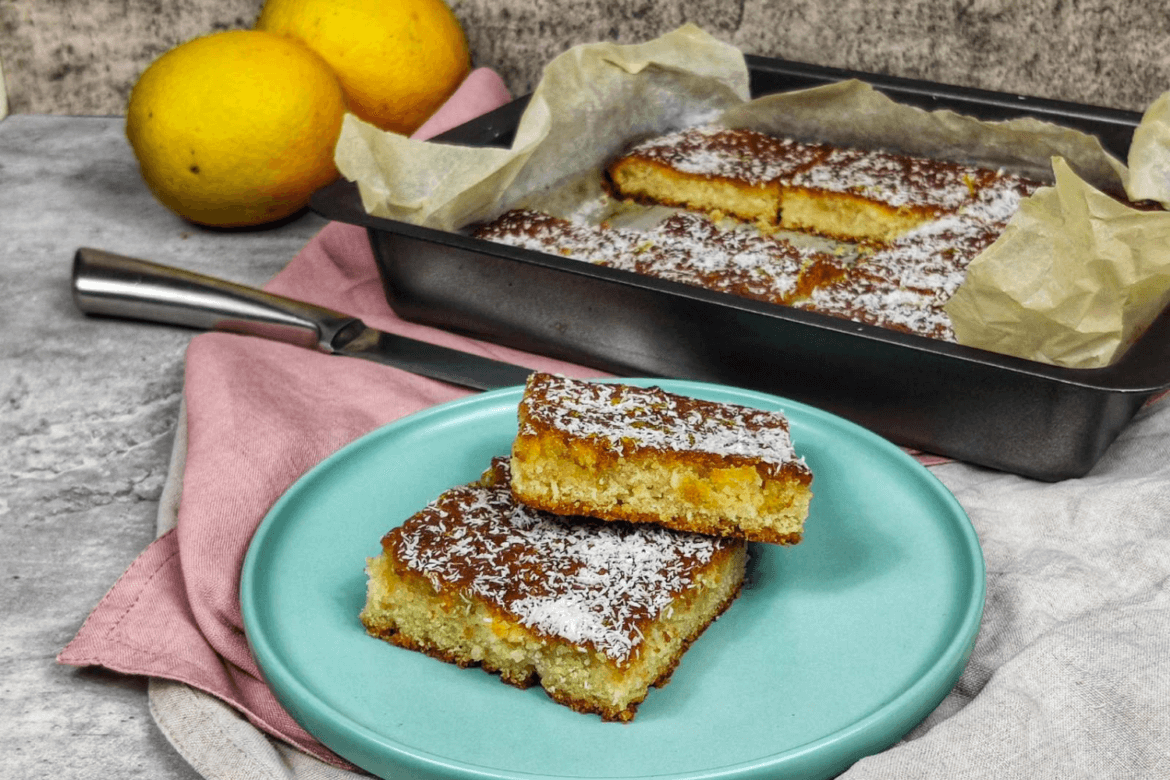 Πορτοκαλόπιτα-χωρίς ζάχαρη-και-φύλλο-