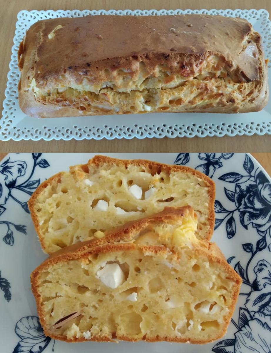 Αλμυρό κέικ φέτας χωρίς γιαούρτι