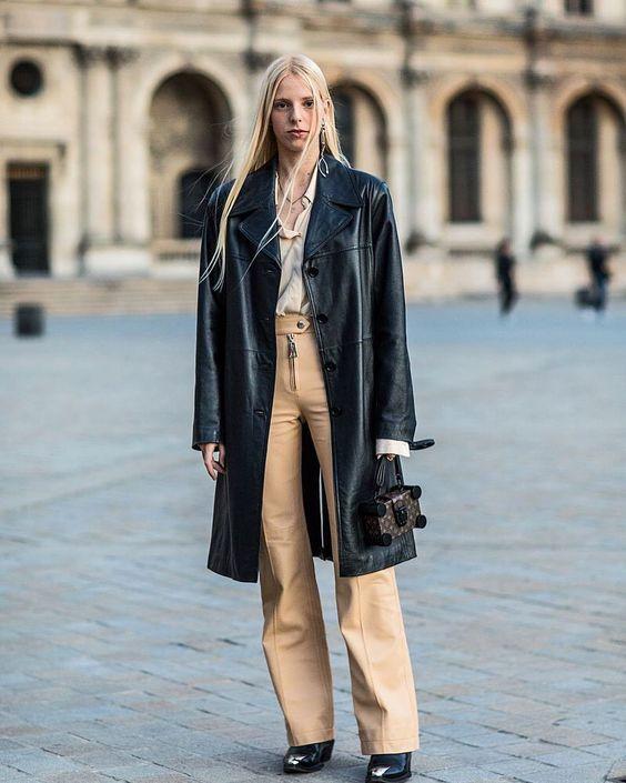 Μαύρα δερμάτινα μακριά παλτό: 15 τρόποι να τα συνδυάσεις Μαύρα δερμάτινα μακριά παλτό: 15 τρόποι να τα συνδυάσεις
