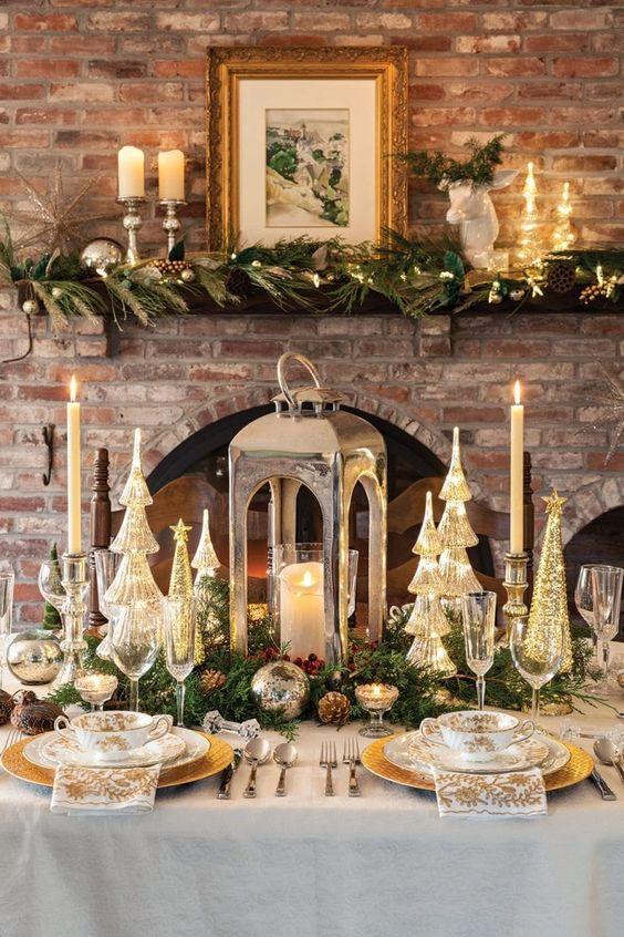 ιδέες-για-elegant-χριστουγεννιάτικη διακόσμηση-στο-χριστουγεννιάτικο-τραπέζι-
