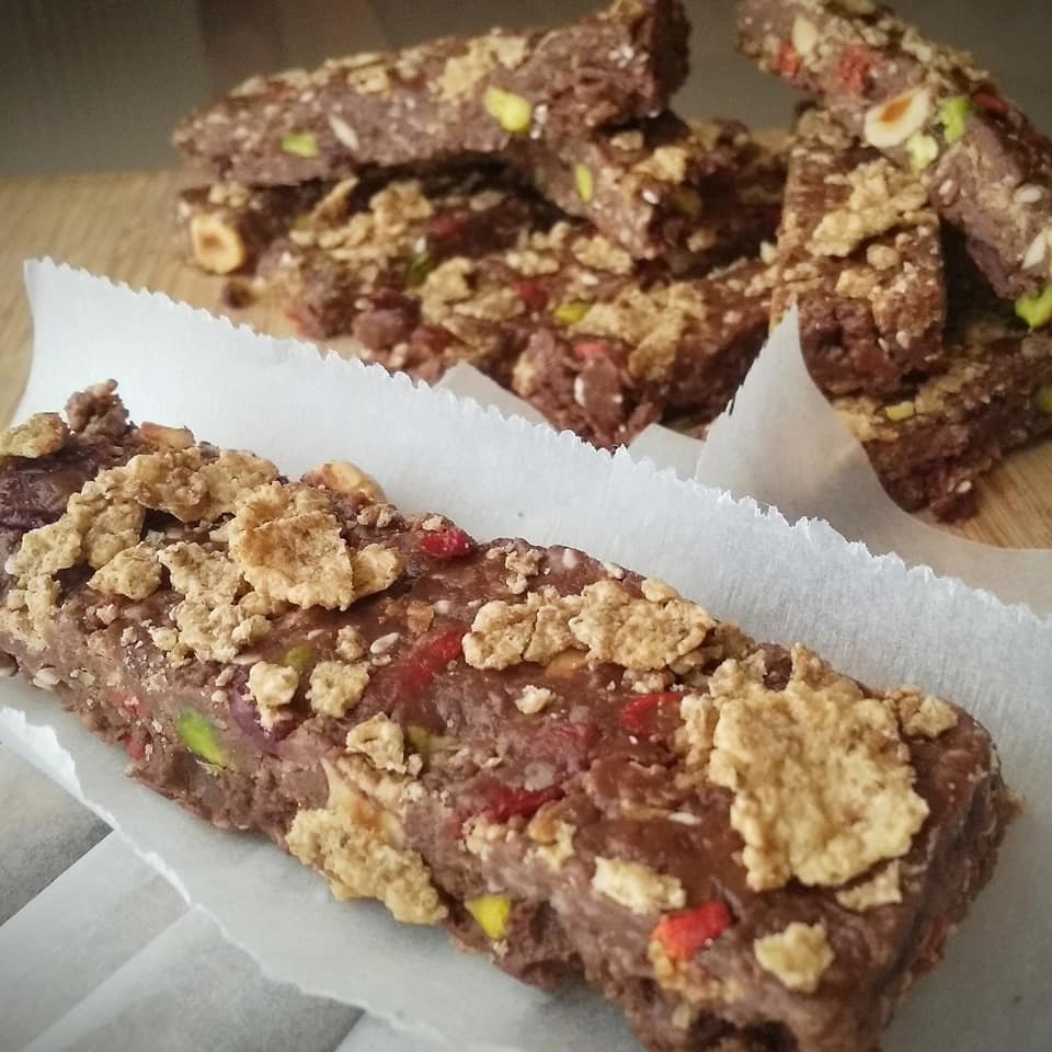 Σοκολατένιες- μπάρες- δημητριακών- χωρίς- ζάχαρη-