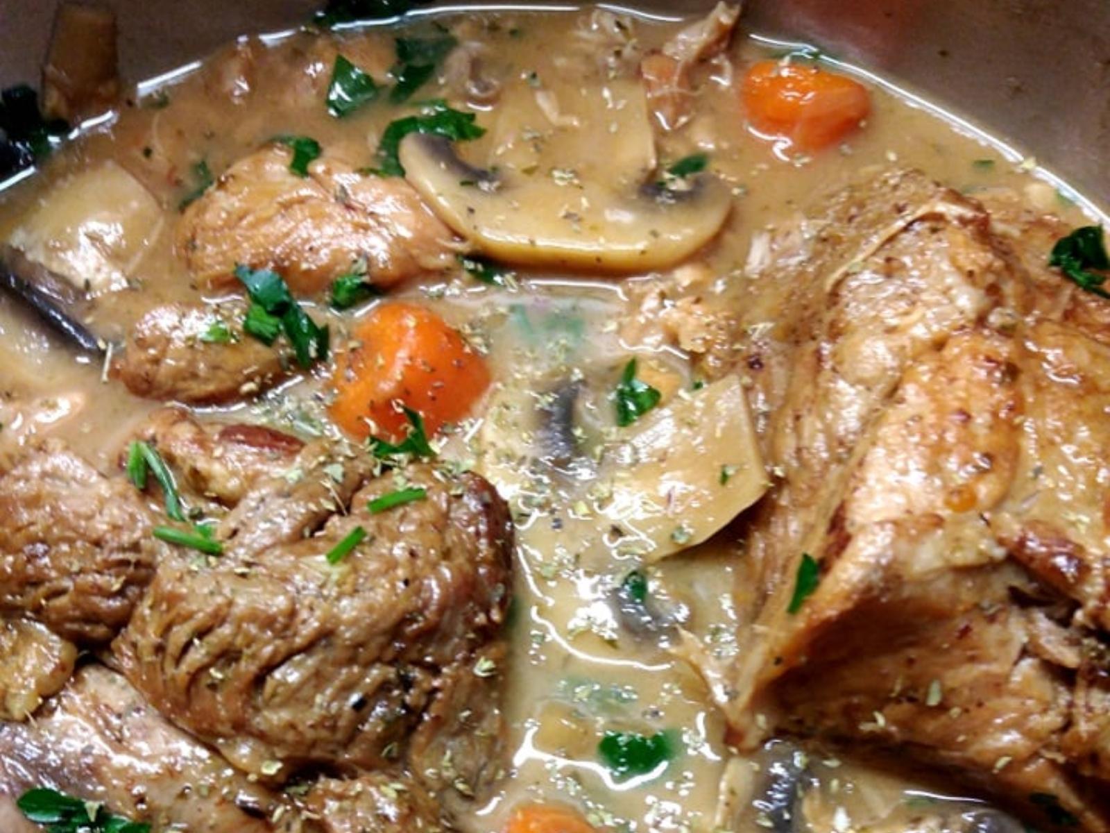 Λεμονάτη- σπάλα -με -μανιτάρια-