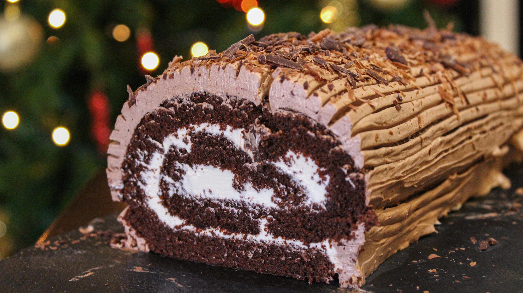 χριστουγεννιάτικος-κορμός-βανίλια-σοκολάτα-