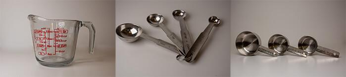 Μετατροπές βάρους από κούπες ποτήρια και φλιτζάνια