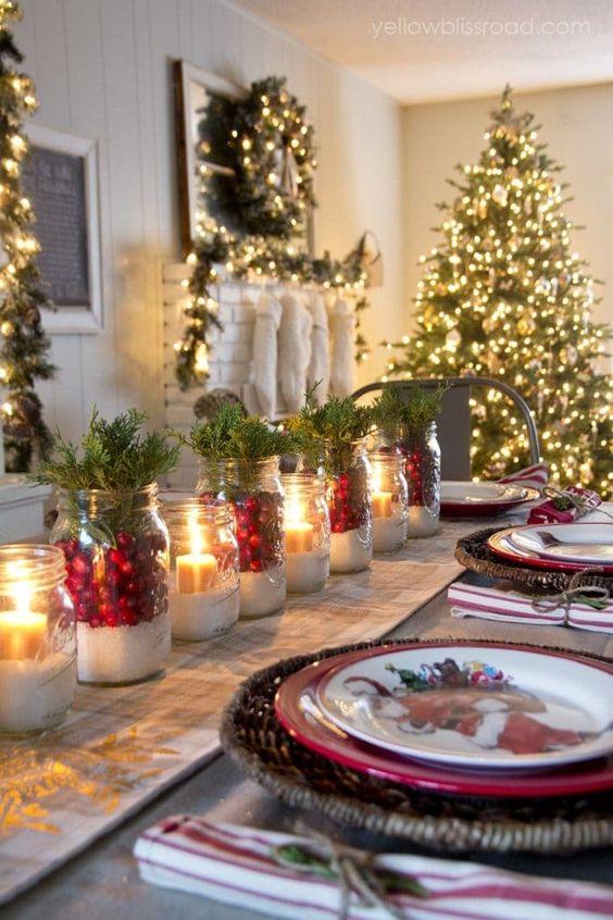 Χριστουγεννιάτικο τραπέζι: 33 ιδέες διακόσμησης