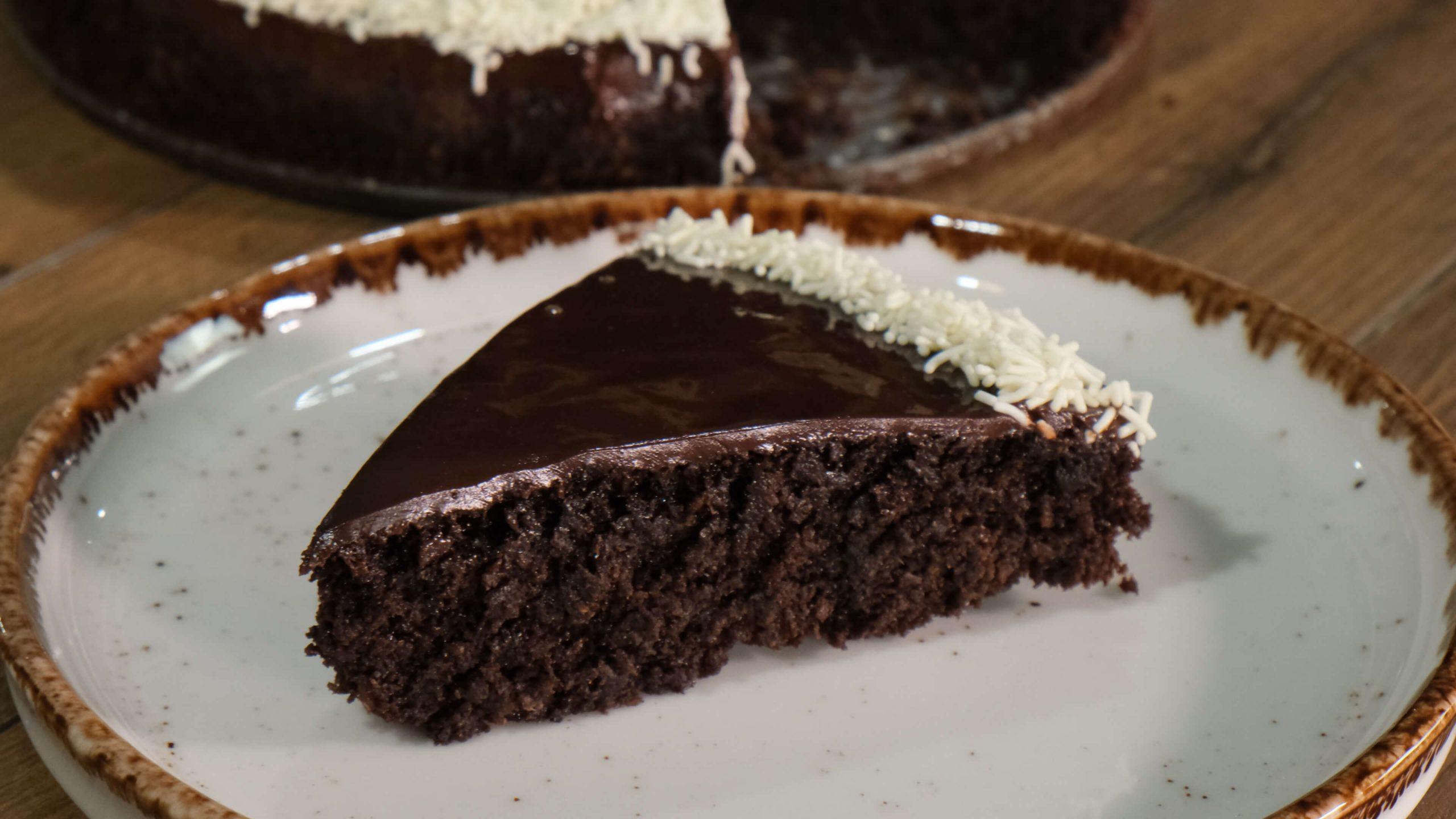 Σοκολατόπιτα-χωρίς αλεύρι-και μίξερ-