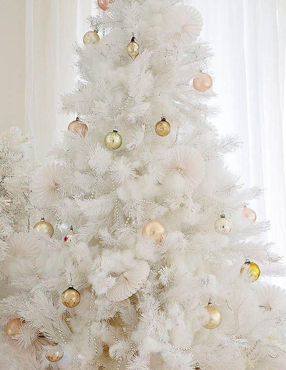 ιδέες-για-να-στολίσετε-το-χριστουγεννιάτικο δέντρο-με-λευκά-και-χρυσά-στολίδια-τάσεις-