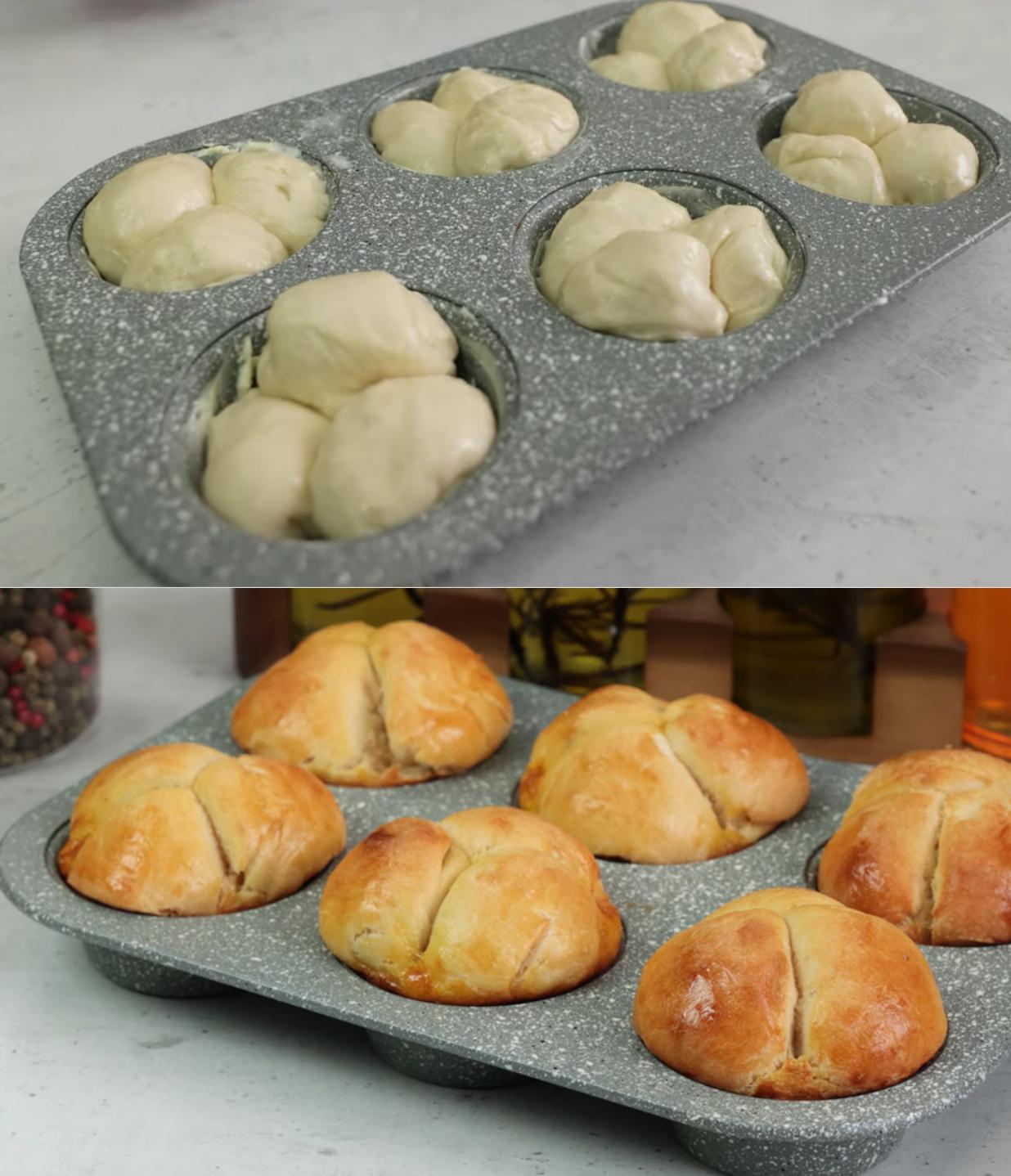 Αφράτα ψωμάκια φόρμας