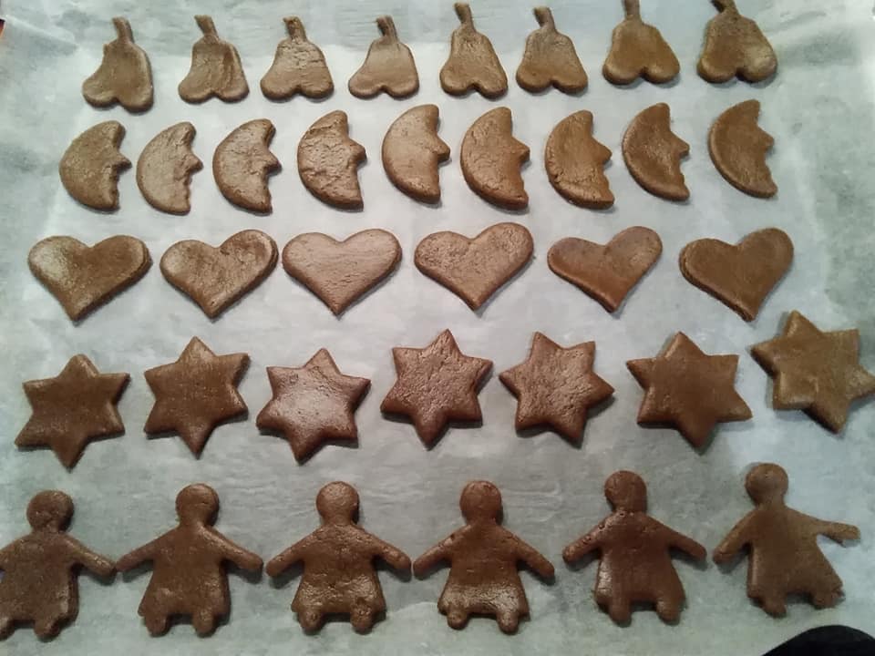 Gingerbread cookies με ζάχαρη καρύδας