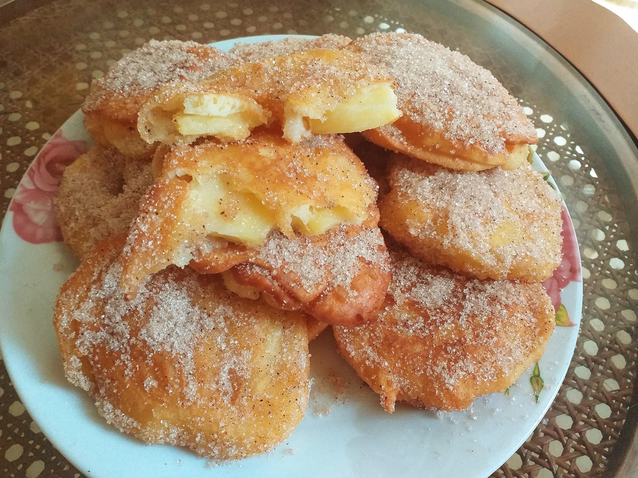 Frittele -di- mele-: Τηγανίτες- μήλου -χωρίς- ζάχαρη-