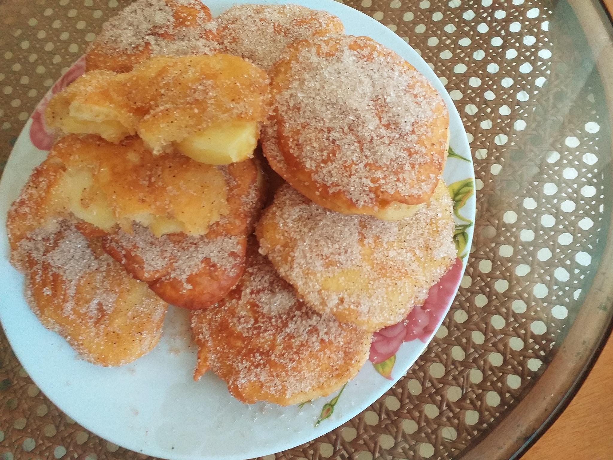 Frittele -di- mele-: Τηγανίτες- μήλου -χωρίς- ζάχαρη-